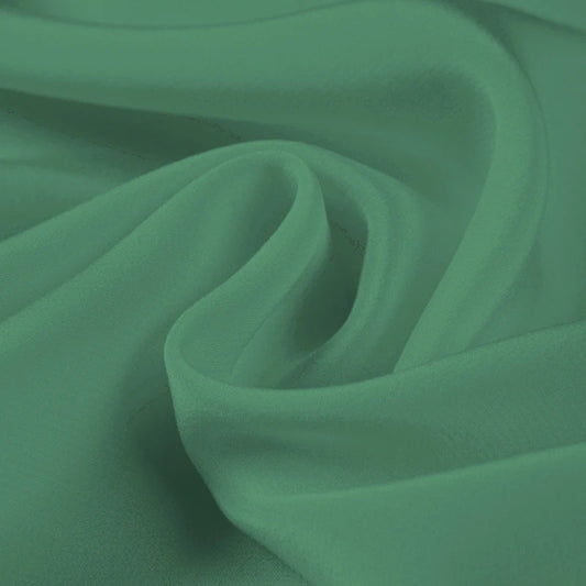 100% Silk Crepe de Chine Natural Pure Mulberry 12 14 16 30mm 45"( 114cm ) 55" (140cm)Width Marine Green Women Silk Lining Fabric