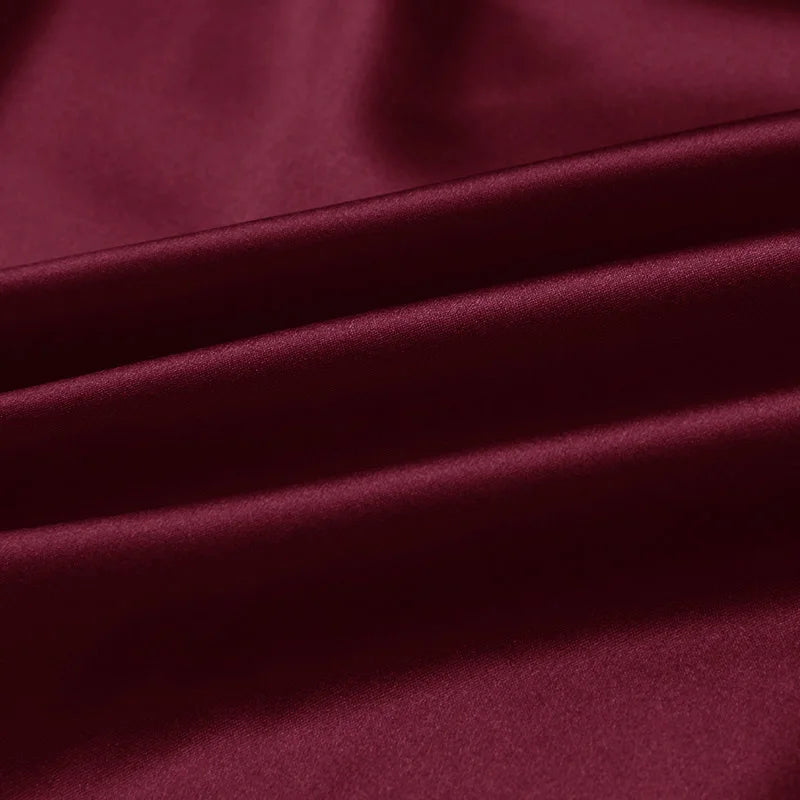 100% silk fabric 16 19 22m/m thick 45"( 114cm )width solid crimson pure satin charmeuse luxury DIY clothes bedding silk fabric