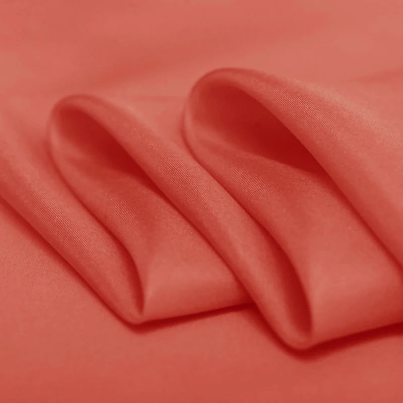 100% Pure Silk Natural Mulberry 8m/m 6A grade 45"( 114cm ) Width Watermelon Red Lady Dress Uniform Lining Habotai Silk Fabric