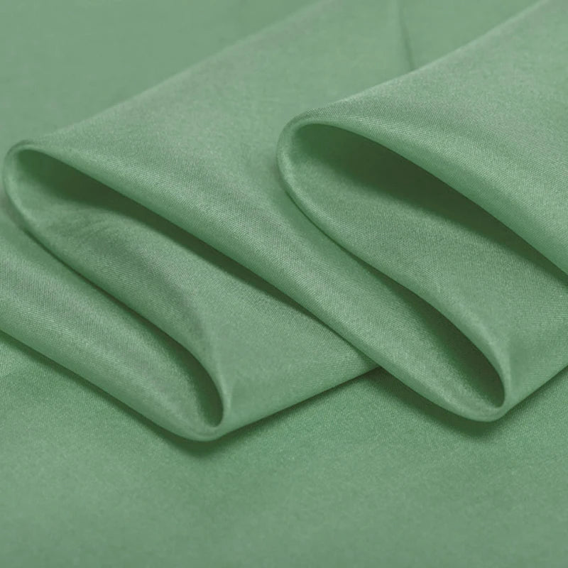 100% Pure Silk Natural Mulberry 8m/m 6A grade 45"( 114cm ) Width Lake-green Advanced Women Uniform Lining Habotai Silk Fabric