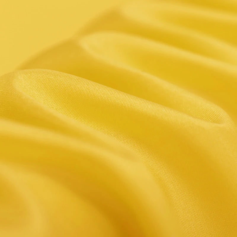 100% Pure Silk Natural Mulberry 8m/m 6A grade 45"( 114cm )Width Golden Yellow Advanced Dress Uniform Lining Habotai Silk Fabric