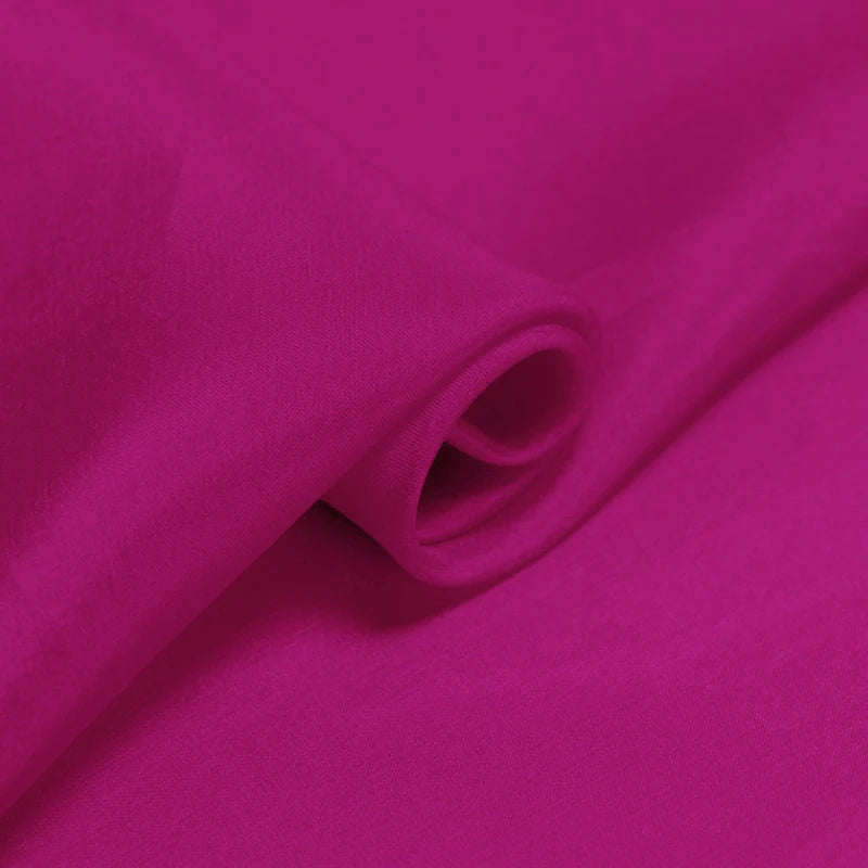 100% Pure Silk Natural Mulberry 8m/m 6A grade 45"( 114cm ) Width Elegant Women festival fuchsia Cloth Lining Habotai Silk Fabric