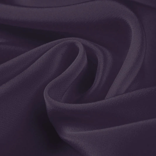 100% Silk Crepe de Chine Natural Pure Mulberry 12 14 16 30mm 45"( 114cm ) 55" (140cm) width Violet DIY Lady Uniform Silk Fabric