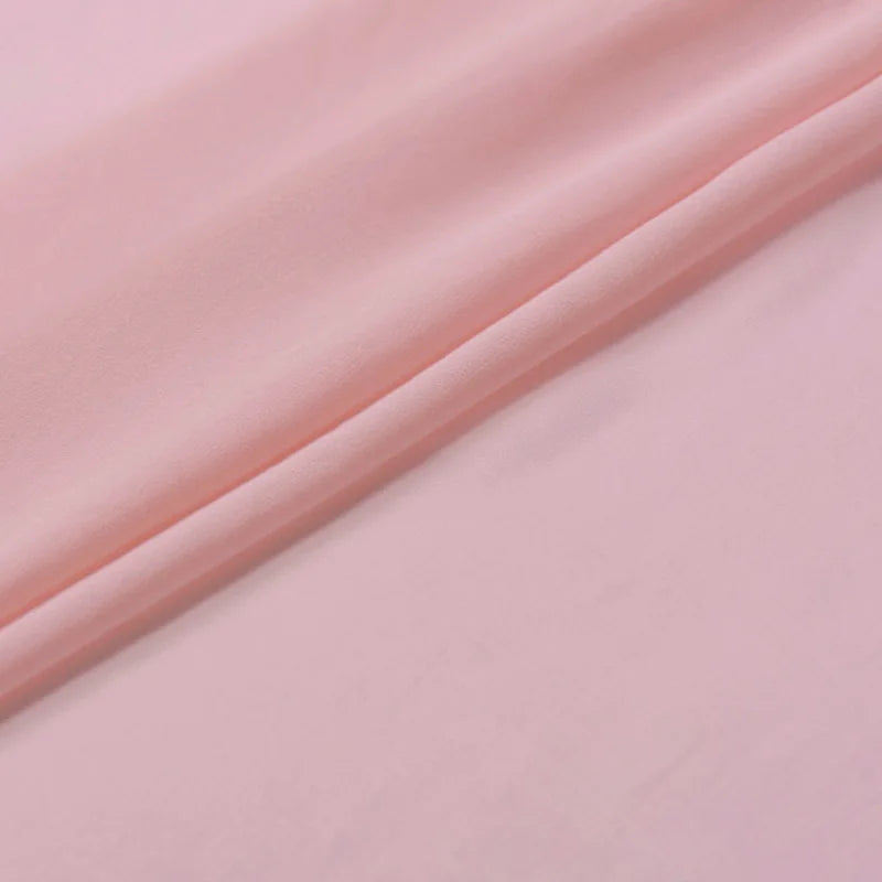 100% Silk Natural Pure Mulberry 5mm 45"( 114cm ) Soft Deep Pink Sexy Summer Elegant Women Silk Chiffon DIY Fashion Cloth Fabric