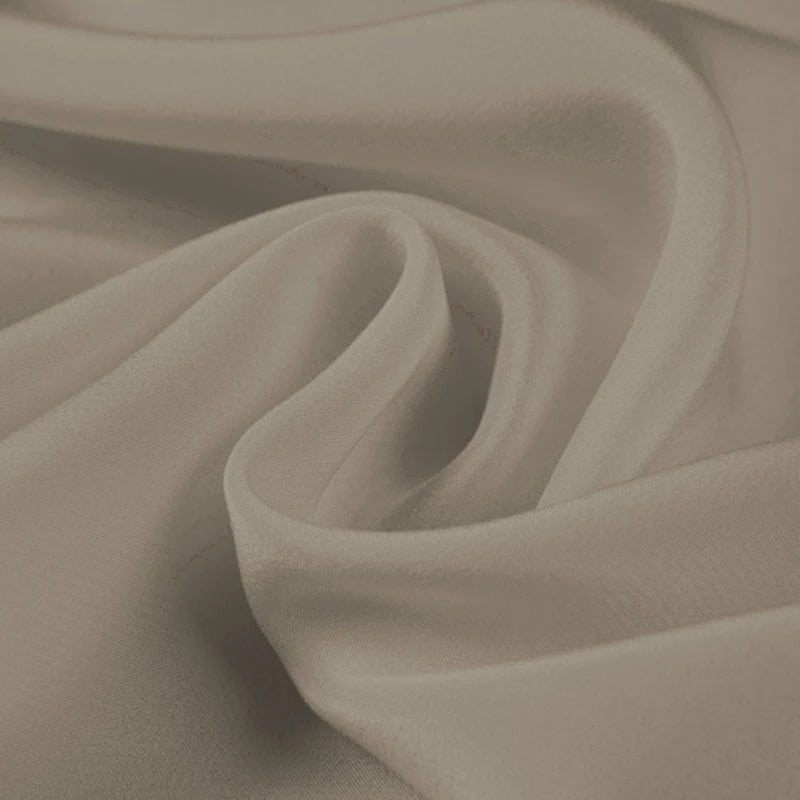 100% Silk Crepe de Chine Natural Pure Mulberry 12 14 16 30mm 45"( 114cm ) 55" (140cm) width Camel DIY Lady Uniform Silk Fabric