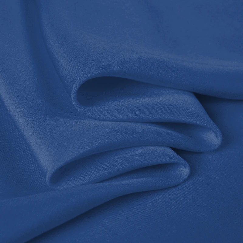 100% Silk Crepe de Chine Natural Pure Mulberry 12 14 16 30mm 45"( 114cm ) 55" (140cm) Width Silver Lake Blue Silk Lining Fabric