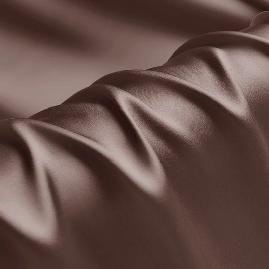 100% silk fabric 16 19 22 30m/m thick 45"( 114cm )width cameo brown pure satin charmeuse luxury DIY clothes bedding silk fabric