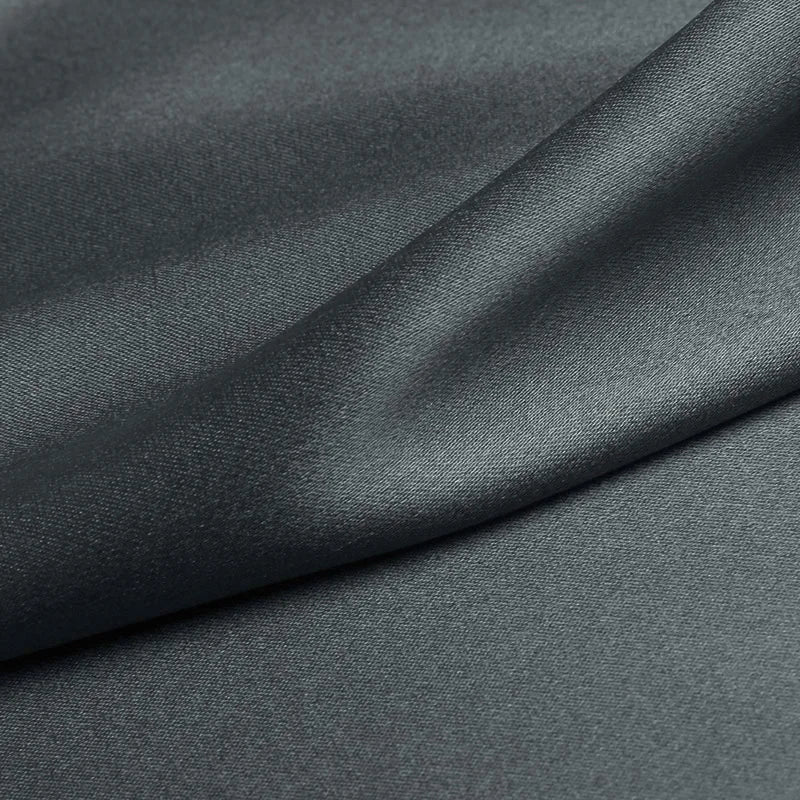 100% silk fabric 16 19 22m/m thick 45"( 114cm )width solid ghost grey pure satin charmeuse luxury clothes bedding silk fabric