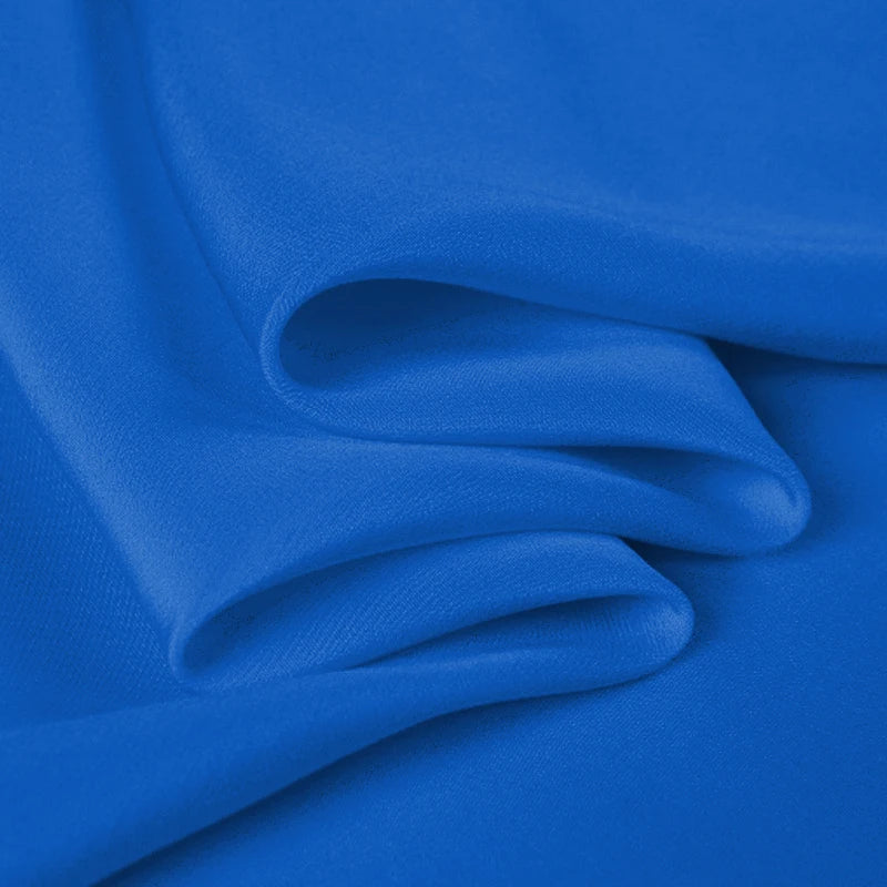 100% Silk Crepe de Chine Natural Pure Mulberry 12 14 16 30mm 45"( 114cm ) 55" (140cm) Width Directoire Blue Silk Lining Fabric