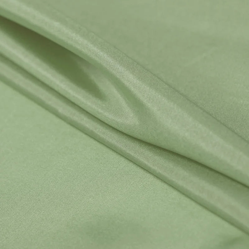 100% Silk Natural Luxury Mulberry Pure Habotai 8m/m 6A grade 45"( 114cm ) Width Elegant Lady Pea Green Thin Clothes Silk Fabric