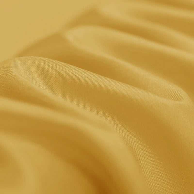 100% Silk Natural Luxury Mulberry Pure Habotai 8m/m 6A grade 45"( 114cm ) Width Fashion Earth Yellow Uniform Lining Silk Fabric