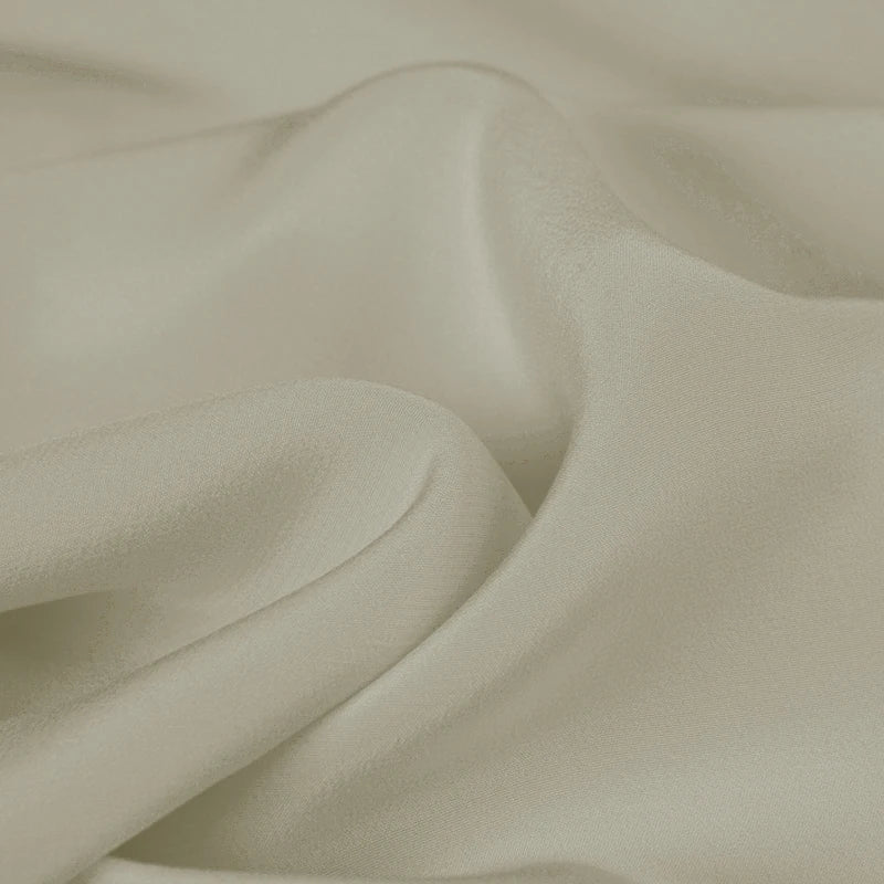 100% Silk Crepe de Chine Natural Pure Mulberry 12 14 16 30mm 45"( 114cm ) 55" (140cm) Width Light Beige DIY Lining Silk Fabric