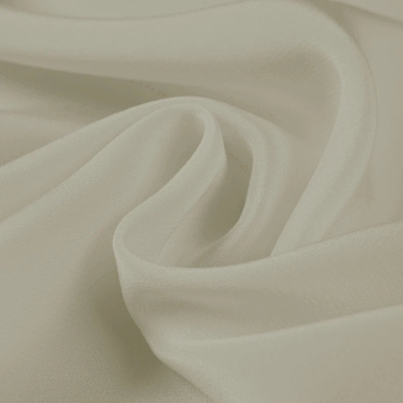 100% Silk Crepe de Chine Natural Pure Mulberry 12 14 16 30mm 45"( 114cm ) 55" (140cm) Width Light Beige DIY Lining Silk Fabric