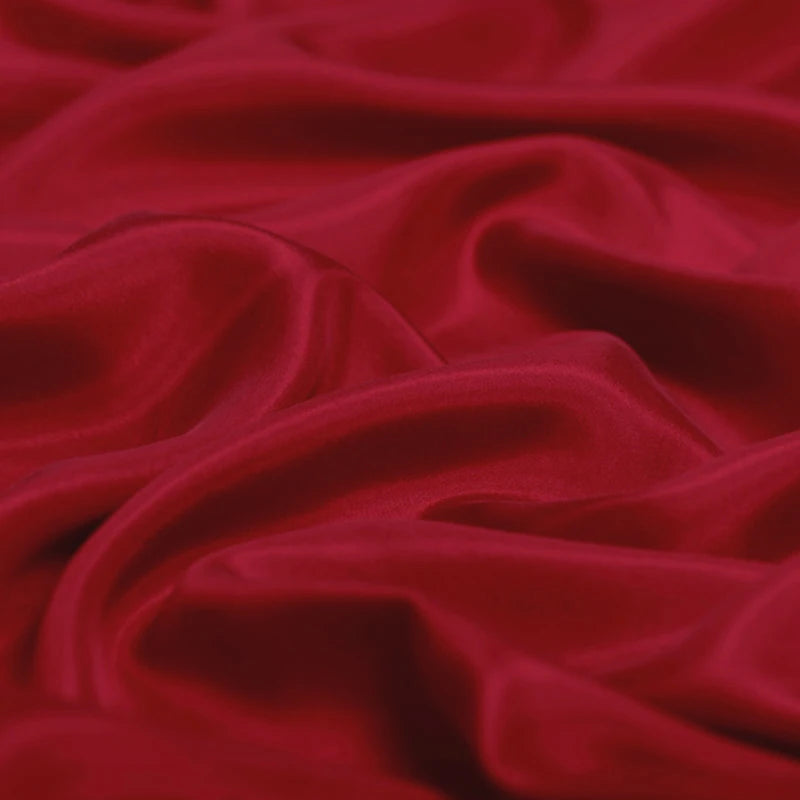 100% Silk Natural Luxury Mulberry Pure Habotai 8m/m 6A grade 45"( 114cm ) Width Solid Scarlet Color Uniform Lining Silk Fabric