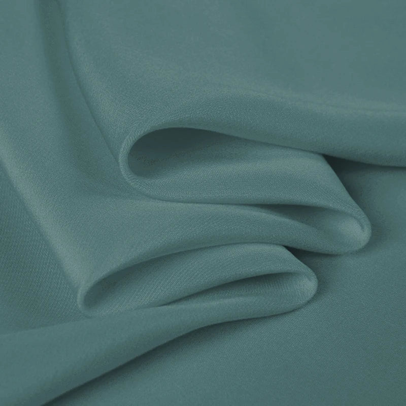 100% Silk Crepe de Chine Natural Pure Mulberry 12 14 16 30mm 45"( 114cm ) 55" (140cm)Width Beryl Green Luxury Silk Lining Fabric