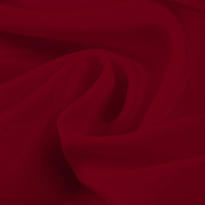 100% Silk Crepe de Chine Natural Pure Mulberry 12 14 16 30mm 45"( 114cm ) 55" (140cm)Width Crimson Elegant Silk Lining Fabric