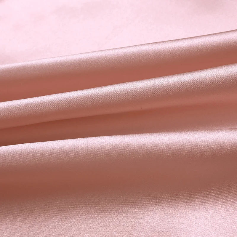 Pure Natural Mulberry Charmeuse 16 19 22 30 40m/m Long Thread 45"( 114cm ) Width Deep Pink Silk Cloth For Luxury DIY Silk Fabric