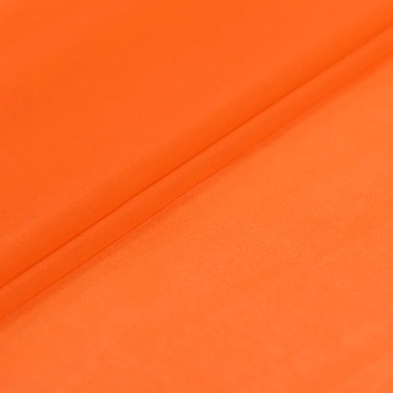 100% Silk Natural Pure Mulberry 8mm 45"( 114cm ) Soft Reddish Orange GGT Sexy Lady Summer Elegant Women Silk Georgette Fabric