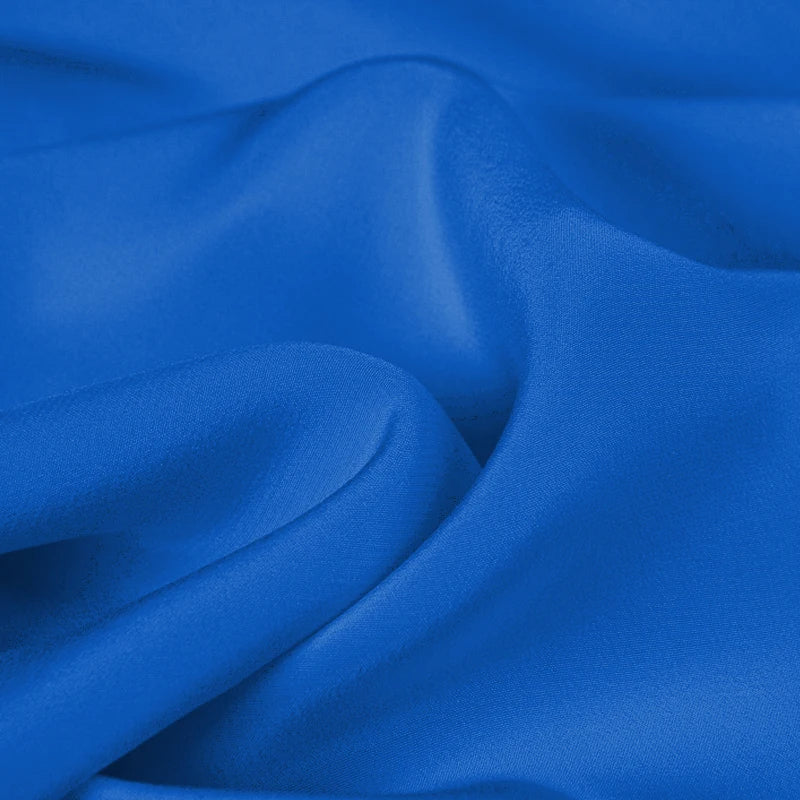 100% Silk Crepe de Chine Natural Pure Mulberry 12 14 16 30mm 45"( 114cm ) 55" (140cm) Width Directoire Blue Silk Lining Fabric