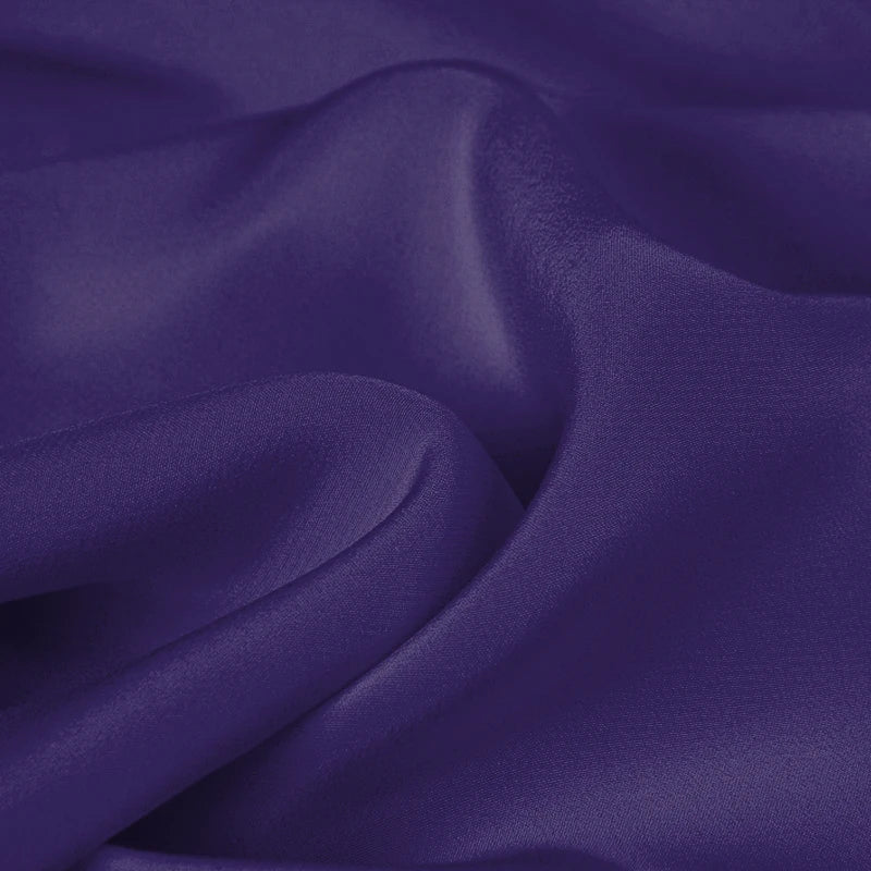 100% Silk Crepe de Chine Natural Pure Mulberry 12 14 16 30mm 45"( 114cm ) 55" (140cm) Width Purple Lady Cloth Lining Silk Fabric