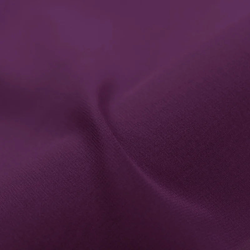 100% Silk Natural Pure Mulberry 8mm 45"( 114cm ) Argyle purple Lady GGT Sexy Women Silk Georgette DIY Luxury Slippery 6A Fabric