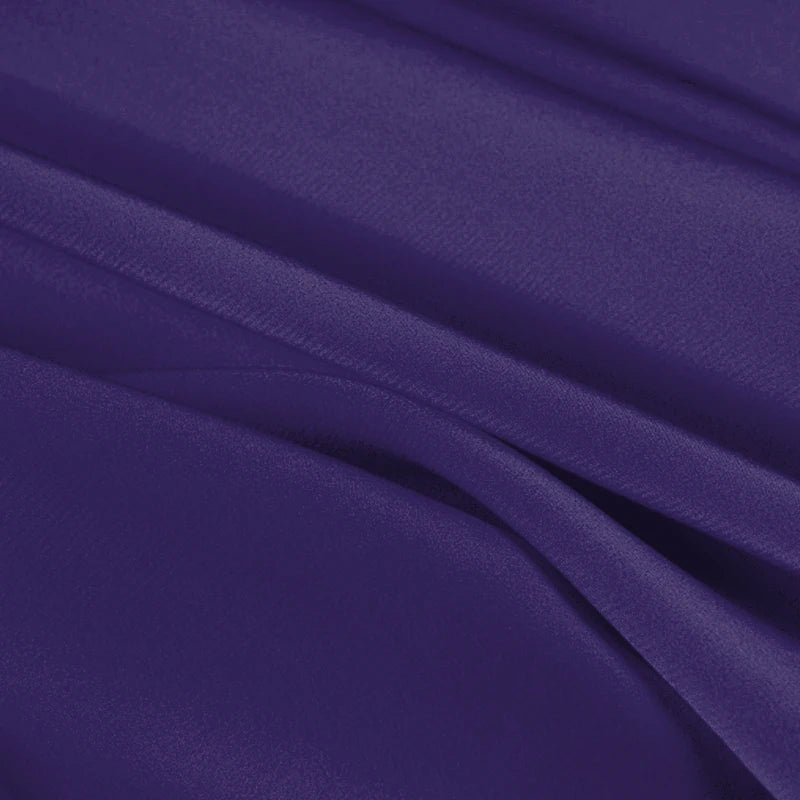 100% Silk Crepe de Chine Natural Pure Mulberry 12 14 16 30mm 45"( 114cm ) 55" (140cm) Width Purple Lady Cloth Lining Silk Fabric