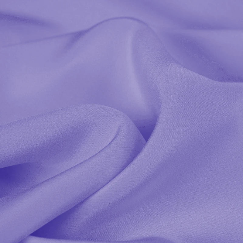 100% Silk Crepe de Chine Natural Pure Mulberry 12 14 16 30mm 45"( 114cm ) 55" (140cm) Width Light Purple DIY Lining Silk Fabric