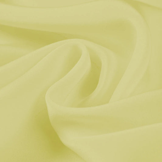 100% Silk Crepe de Chine Natural Pure Mulberry 12 14 16 30mm 45"( 114cm ) 55" (140cm) Width Light Yellow Silk Lining Use Fabric