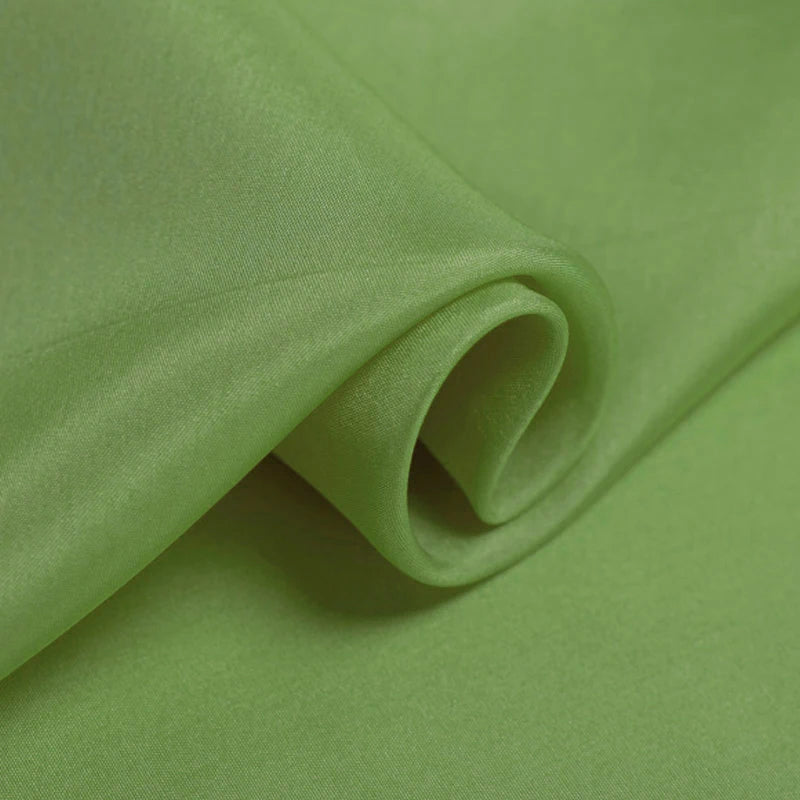 100% Pure Silk Natural Mulberry 8m/m 6A grade 45"( 114cm )Width Grass Green Lady Custom Dress Uniform Lining Habotai Silk Fabric