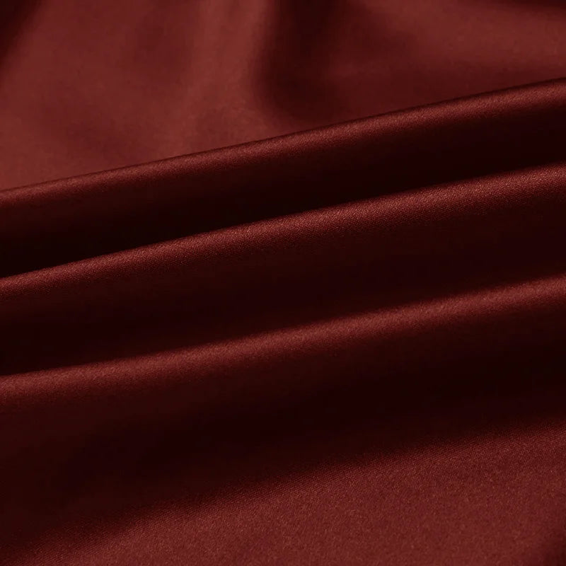 100% silk fabric 16 19 22m/m thick 45"( 114cm )width caramel red pure satin charmeuse luxury DIY clothes bedding silk fabric