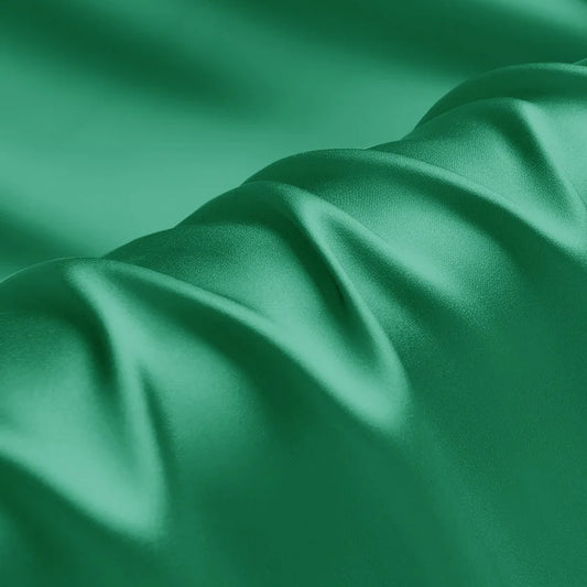 100% silk fabric 16 19 22m/m thick 45"( 114cm )width marine green pure satin charmeuse luxury DIY clothes bedding silk fabric