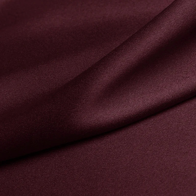 100% silk fabric 16 19 22m/m thick 45"( 114cm )width solid cabernet pure satin charmeuse luxury DIY clothes bedding silk fabric