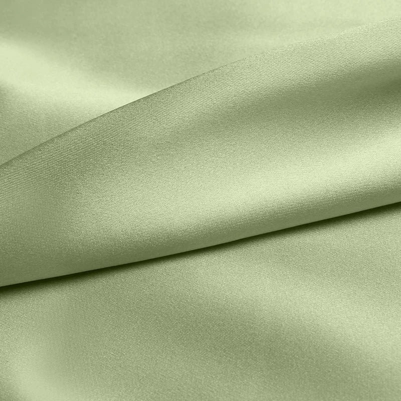 pure natural mulberry charmeuse 16 19 22m/m long thread 45"( 114cm ) width pea green color silk cloth for DIY clothes use fabric