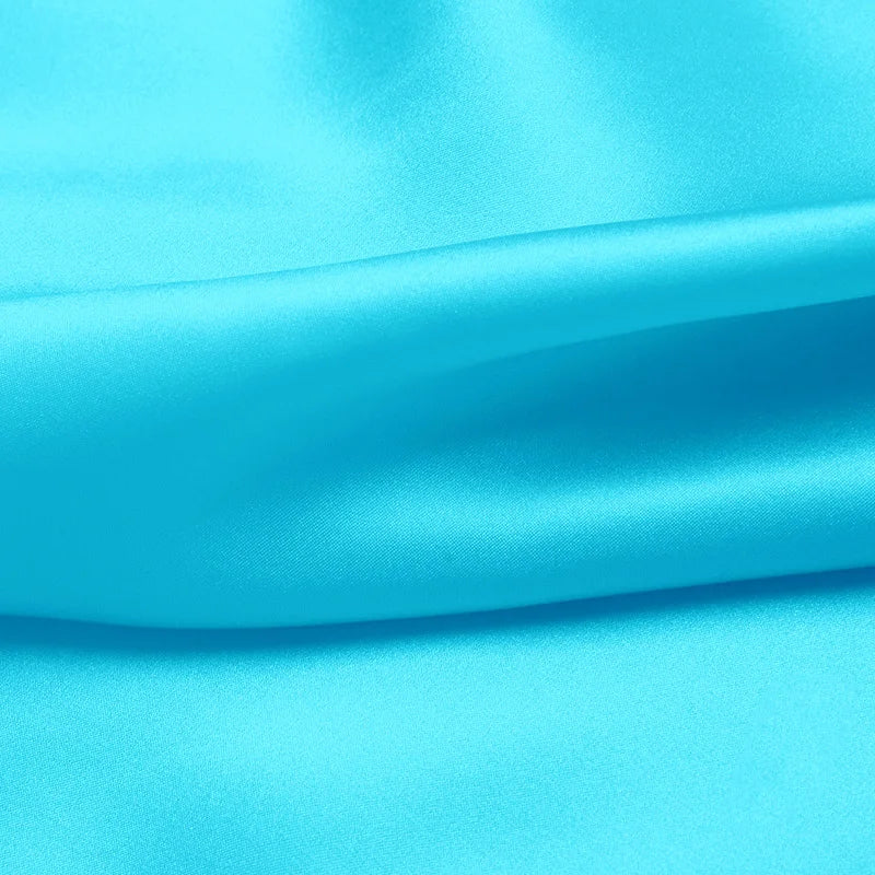 100% silk fabric 16 19 22m/m thick 45"( 114cm )width river blue pure satin charmeuse luxury DIY clothes bedding silk fabric