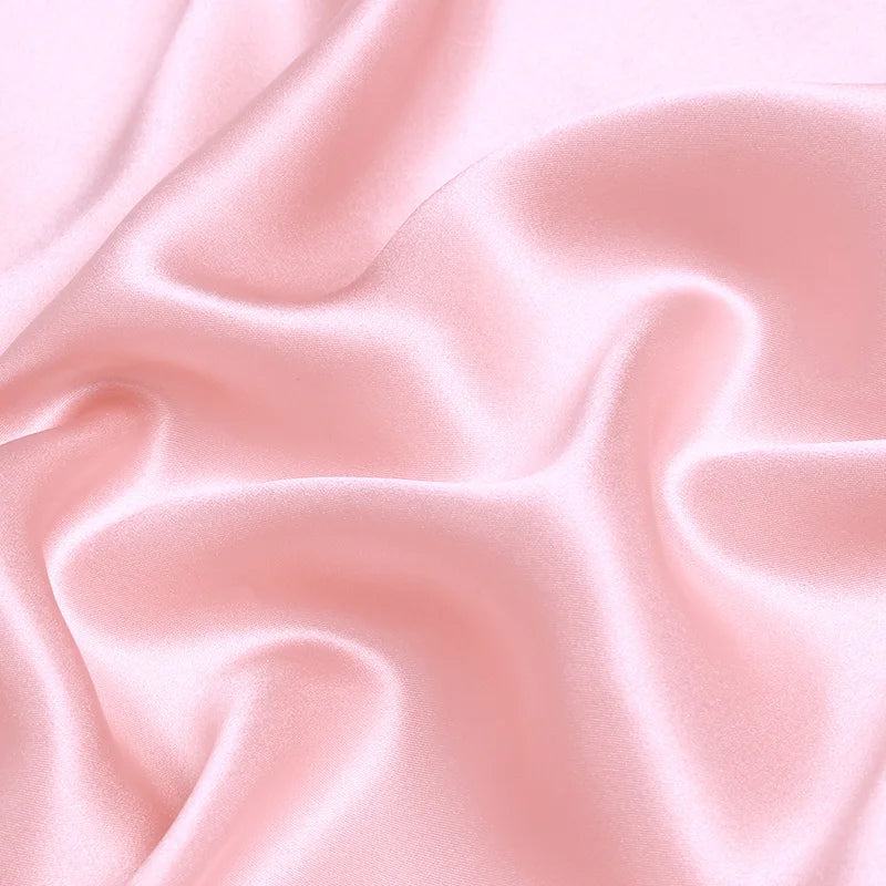 100% silk natural luxury mulberry charmeuse16 19 22m/m 6A grade 45"( 114cm )width solid light pink clothing bedding silk fabric