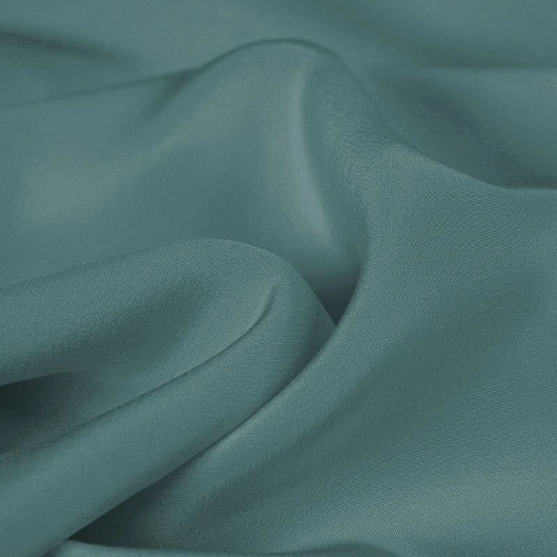 100% Silk Crepe de Chine Natural Pure Mulberry 12 14 16 30mm 45"( 114cm ) 55" (140cm)Width Beryl Green Luxury Silk Lining Fabric