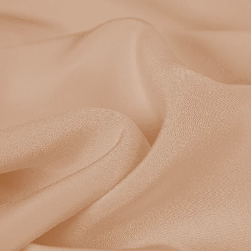 100% Silk Crepe de Chine Natural Pure Mulberry 12 14 16 30mm 45"( 114cm ) 55" (140cm) Width Peach DIY Lady Lining Silk Fabric