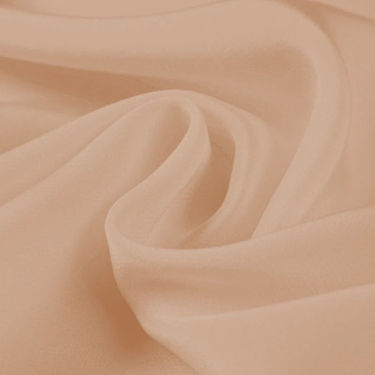 100% Silk Crepe de Chine Natural Pure Mulberry 12 14 16 30mm 45"( 114cm ) 55" (140cm) Width Peach DIY Lady Lining Silk Fabric