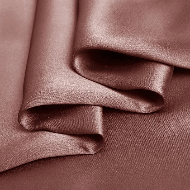 Natural Mulberry Stretch Satin (90% Silk + 10% Spandex)16 19m/m 42.5" ( 108cm)  55" (140cm)  DIY Fashion Lady Charmeuse Fabric