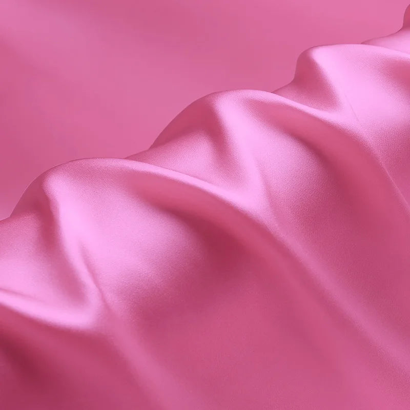 6A Grade Natural Mulberry Stretch Satin (90% Silk+10% Spandex)16 19m/m Thick 42.5"( 108cm)  55"(140cm) Width Clothes Silk Fabric