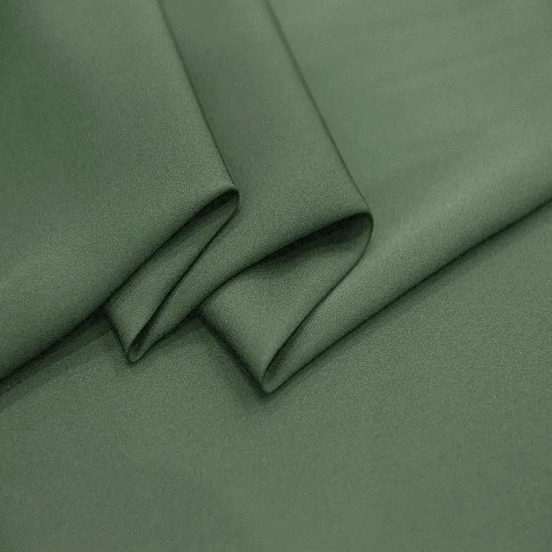 Natural Silk Stretch Double Georgette (90% Silk10% Spandex) 19m/m 55" (140cm)Elegant Lady DIY Dress Trousese Uniform Silk Fabric