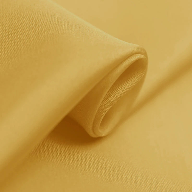 100% Silk Natural Luxury Mulberry Pure Habotai 8m/m 6A grade 45"( 114cm ) Width Fashion Earth Yellow Uniform Lining Silk Fabric