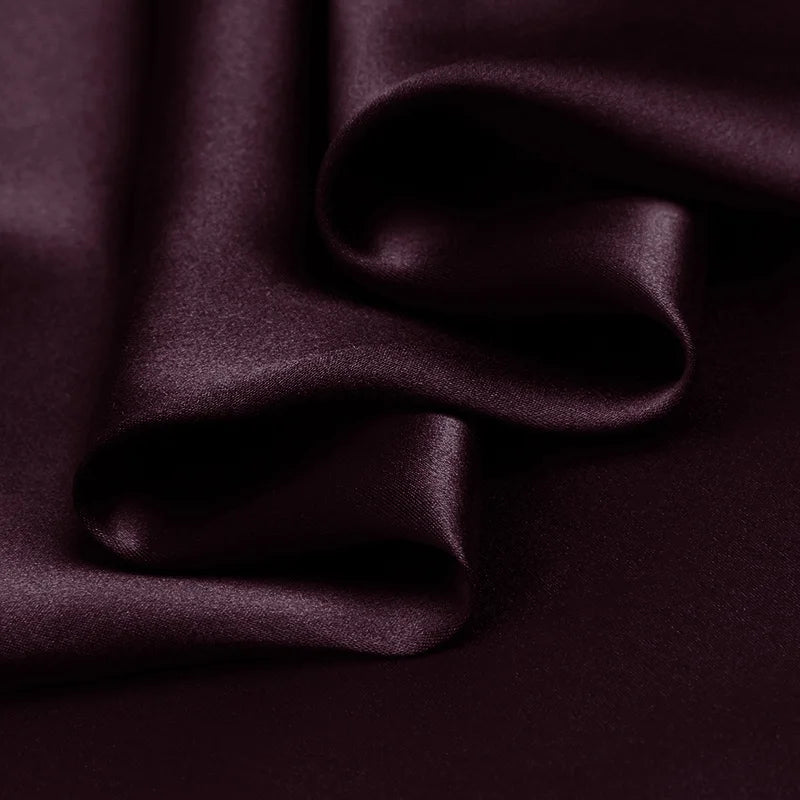 Natural Mulberry Stretch Satin (90% Silk+10% Spandex)16 19m/m Thick 42.5" ( 108cm)  55" (140cm) Width Clothes Sewing Silk Fabric