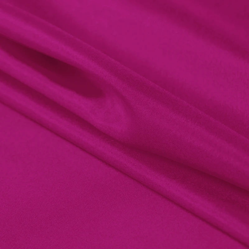 100% Pure Silk Natural Mulberry 8m/m 6A grade 45"( 114cm ) Width Elegant Women festival fuchsia Cloth Lining Habotai Silk Fabric