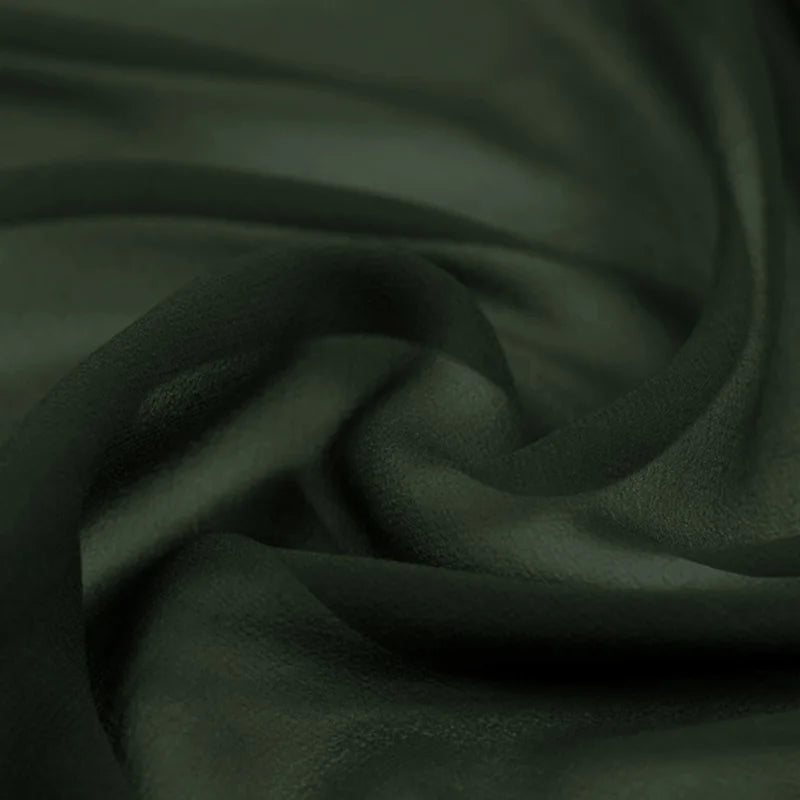 100% Silk Natural Pure Mulberry 5mm 45"( 114cm )  Gray Black Sexy Lady Summer Elegant Cool Silk Chiffon DIY 6A Clothing Fabric