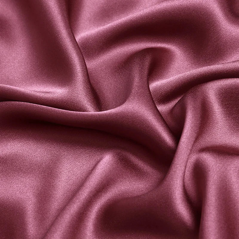 100 silk fabric 16 19 22m/m thick 45"( 114cm )width Rapture Rose natural pure satin charmeuse luxury clothes bedding silk fabric