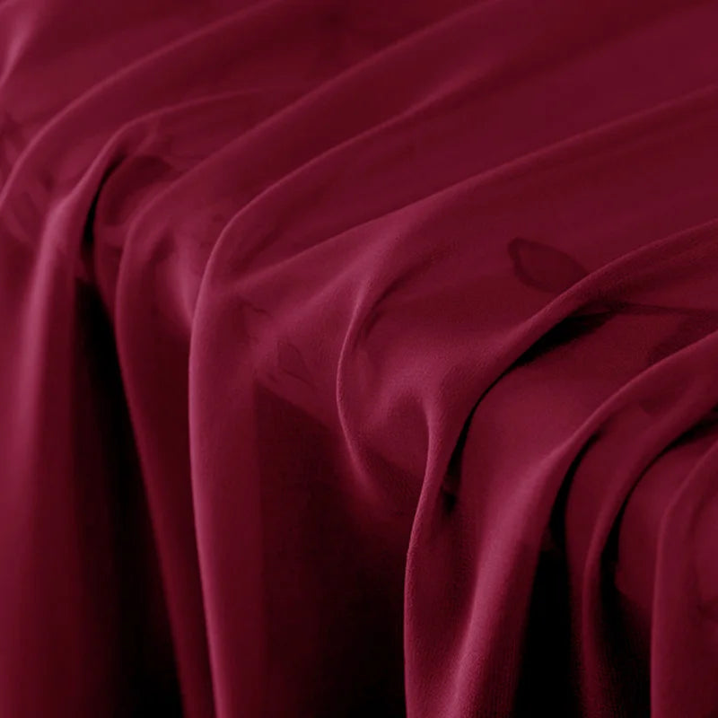 100% Silk Natural Pure Mulberry 8mm 45"( 114cm ) Crimson Lady GGT Sexy Women Silk Georgette DIY Luxury Slippery 6A Grade Fabric