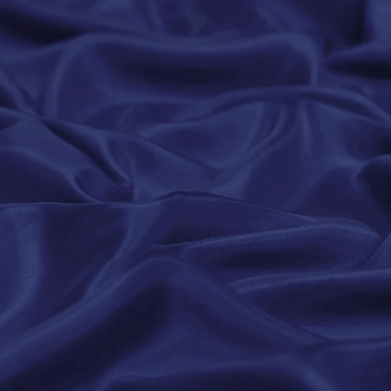 100% Pure Silk Natural Mulberry 8m/m 6A grade 45"( 114cm ) Width Elegant Women Sodalite Blue Clothing Lining Habotai Silk Fabric