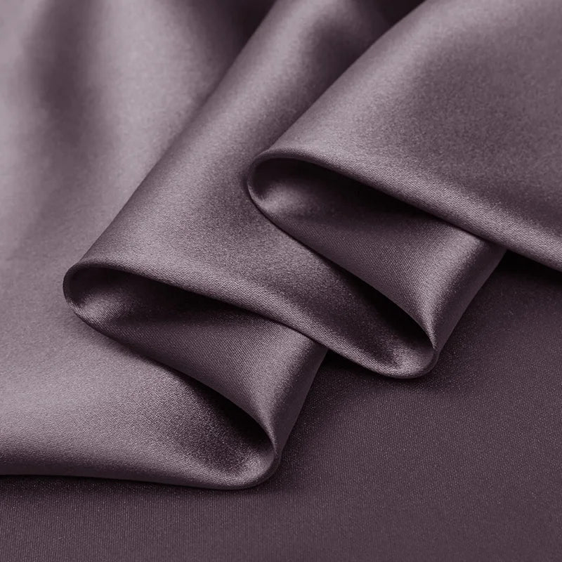 100% Silk 16 19 22 30m/m Thick 45"( 114cm ) Width Moonlight Natural Pure Satin Charmeuse Luxury 6A Clothing bedding Silk Fabric