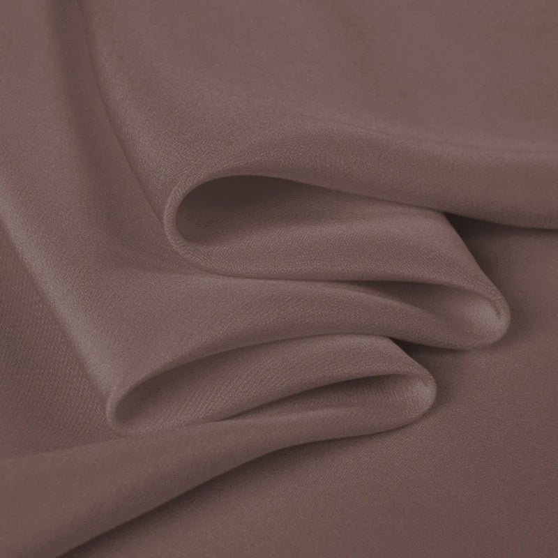 100% Silk Crepe de Chine Natural Pure Mulberry 12 14 16 30mm 45"( 114cm ) 55" (140cm)Width Cameo Brown Lady Silk Lining Fabric